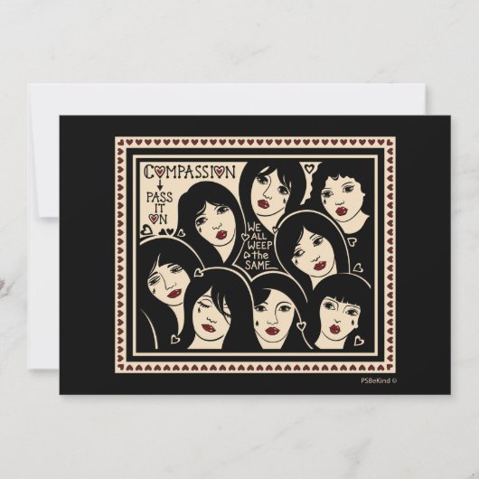 思いやりのパスOn_7"x5"フラットカード 案内状 (正面)