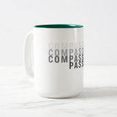 思いやりのマグカップ ツートーンマグカップ (正面左)