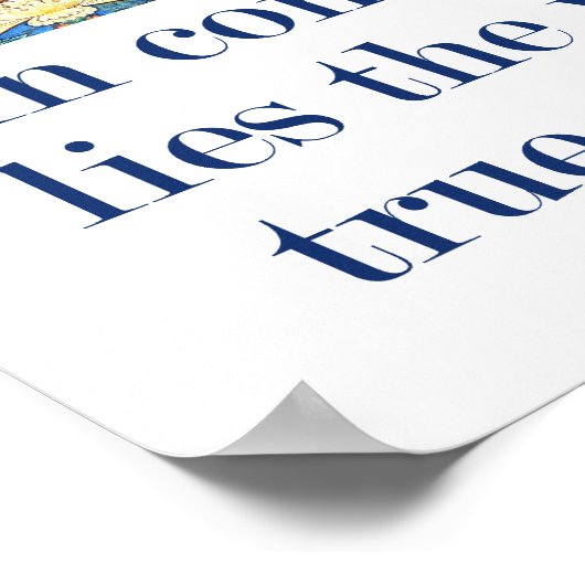 思いやりの世界の真の強さ – Com ポスター (角)