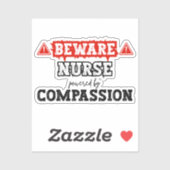 思いやりの力を持つナース | ナースと医療 シール (シート)