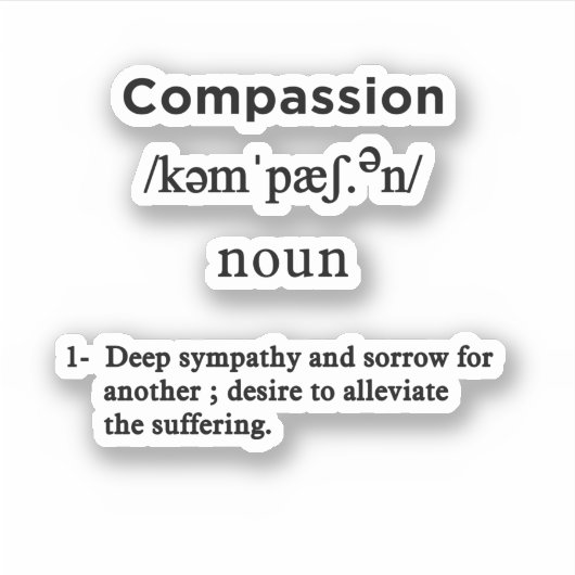 思いやりの定義 シール (正面)