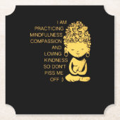 思いやりの心を込めて愛する優しい贈り物 ペーパーコースター (正面)