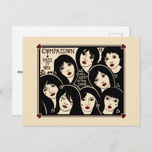 思いやりの気持ちがポストカードに載る ポストカード (正面/裏面)