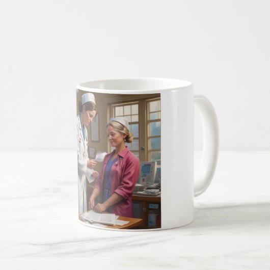 思いやりの行動マグカップ:日々の思い出気にし コーヒーマグカップ (正面右)