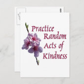 思いやりの行為を行う ポストカード (正面/裏面)