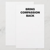 思いやりを取り戻す 便箋 (正面/裏面)