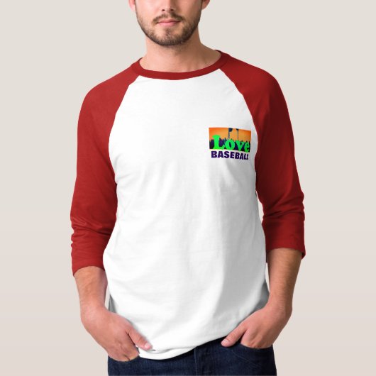 思いやりを持って野球が大好きな最新Fun Tシャツ (正面)