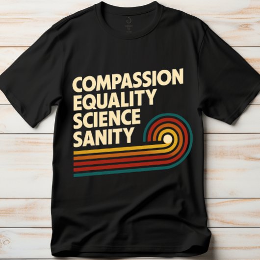 思いやり 平等 科学 理性 教師 Tシャツ