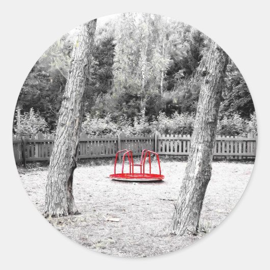 思い上がったアートショット ラウンドシール (正面)