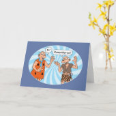 思い出おもしろい誕生日 カード (黄色い花)