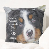思い出お気に入りの犬の愛犬ペット損失ペット記念碑 クッション