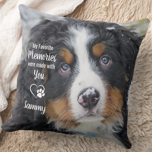思い出お気に入りの犬の愛犬ペット損失ペット記念碑 クッション