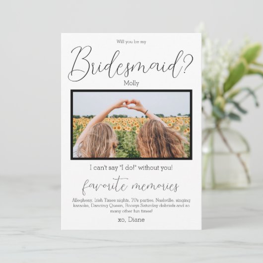 思い出お気に入りの花嫁の提案の写真 招待状 (スタンド正面)