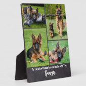 思い出お気に入りの- Pet Dog Photo Keepsake フォトプラーク (側面)