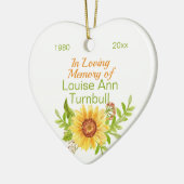 思い出かわいらしを愛するフローラひまわりの記念碑 セラミックオーナメント (左)
