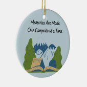 思い出が一度に1つのキャンプ場に セラミックオーナメント (右)