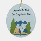 思い出が一度に1つのキャンプ場に セラミックオーナメント (左)