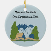 思い出が一度に1つのキャンプ場に セラミックオーナメント (裏面)