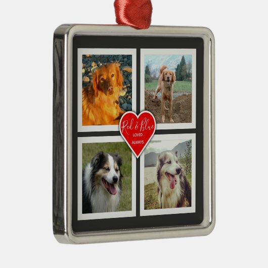 思い出が自分の思い出にパーソナライズされたなる メタルオーナメント (右)