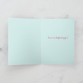 思い出させるあなた 気まぐれな花のハートのストライプ カード (内部)