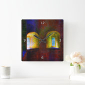 思い出した保部屋 スクエア壁時計 (ホーム)