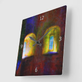 思い出した保部屋 スクエア壁時計 (傾斜)