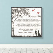 思い出してください キャンバスプリント (インサイチュ (ウッドフロア))