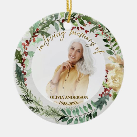 思い出して | リース記念写真 セラミックオーナメント (正面)