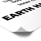 思い出して:地球は多くの不連続を持っている ポスター (角)