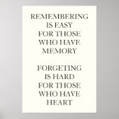 思い出すことは簡単を持っている人のための記憶である ポスター (正面)