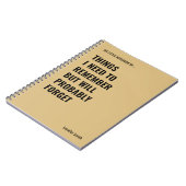 思い出すべきおもしろい引用文 ノートブック (左側)