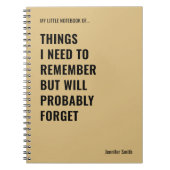 思い出すべきおもしろい引用文 ノートブック (正面)