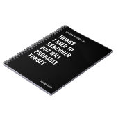 思い出すべきおもしろい引用文 ノートブック (左側)