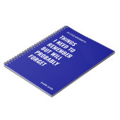 思い出すべきおもしろい引用文 ノートブック (左側)