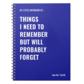 思い出すべきおもしろい引用文 ノートブック (正面)