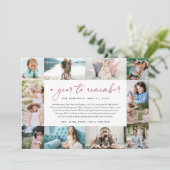 思い出すべき年 |レビューの年フォトコラージュ シーズンカード (スタンド正面)