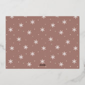 思い出すべき年 |レビューの年フォトコラージュ 箔シーズンカード (裏面)