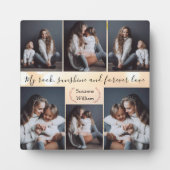 思い出すべき瞬間：母と子パーソナライズされた フォトプラーク (正面)