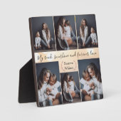 思い出すべき瞬間:母と子パーソナライズされた フォトプラーク (正面)