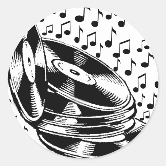 思い出す音楽_ ラウンドシール (正面)