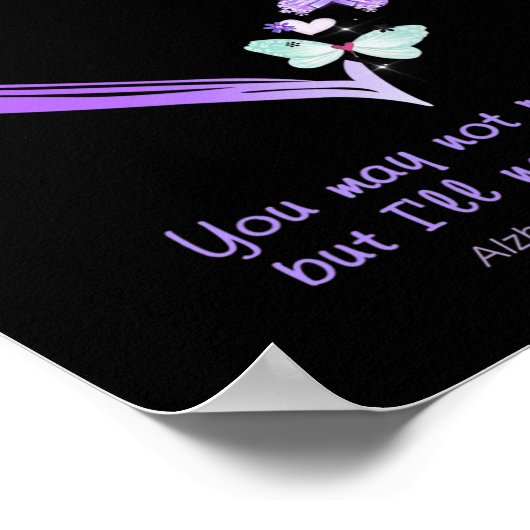 思い出せないが、私は決してアルジメリ忘れーす ポスター (角)