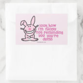 思い出せない 長方形シール (バッグ)