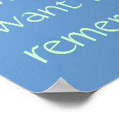 思い出せるように生きる ポスター (角)