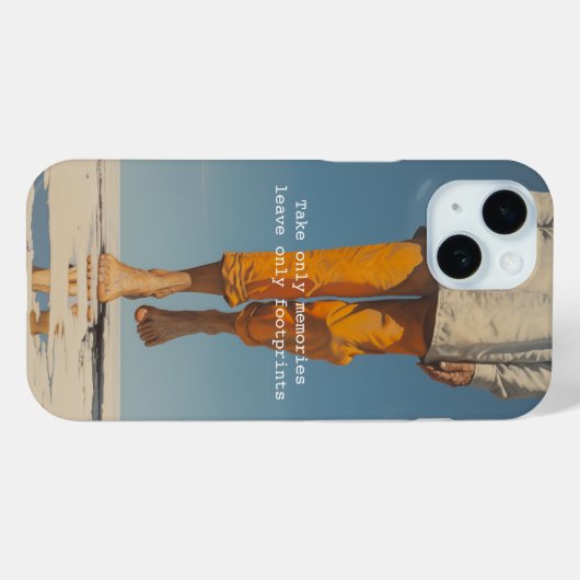 思い出だけを取り出し離れて、足跡だけ Case-Mate iPhoneケース (裏面 (横))