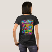 思い出だけを持ち帰り、足跡だけを残す Graffiti Tシャツ (裏面フル)