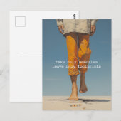 思い出だけを持っていき、足跡だけを残そう ポストカード (正面/裏面)