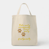 思い出だけを撮離れり、足跡だけ。 トートバッグ (裏面)