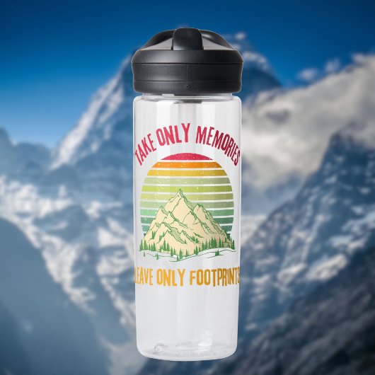 思い出だけを撮離れる足跡ハイキング ウォーターボトル