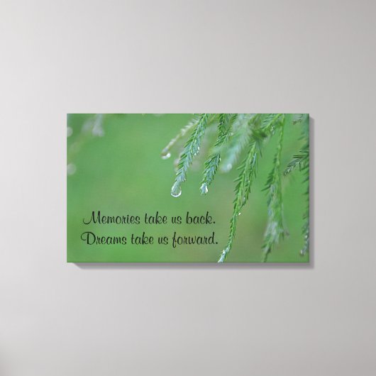 思い出と夢のキャンバス キャンバスプリント (正面)