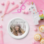 思い出にあふれる繊細な書  ペーパープレート (パーティー)